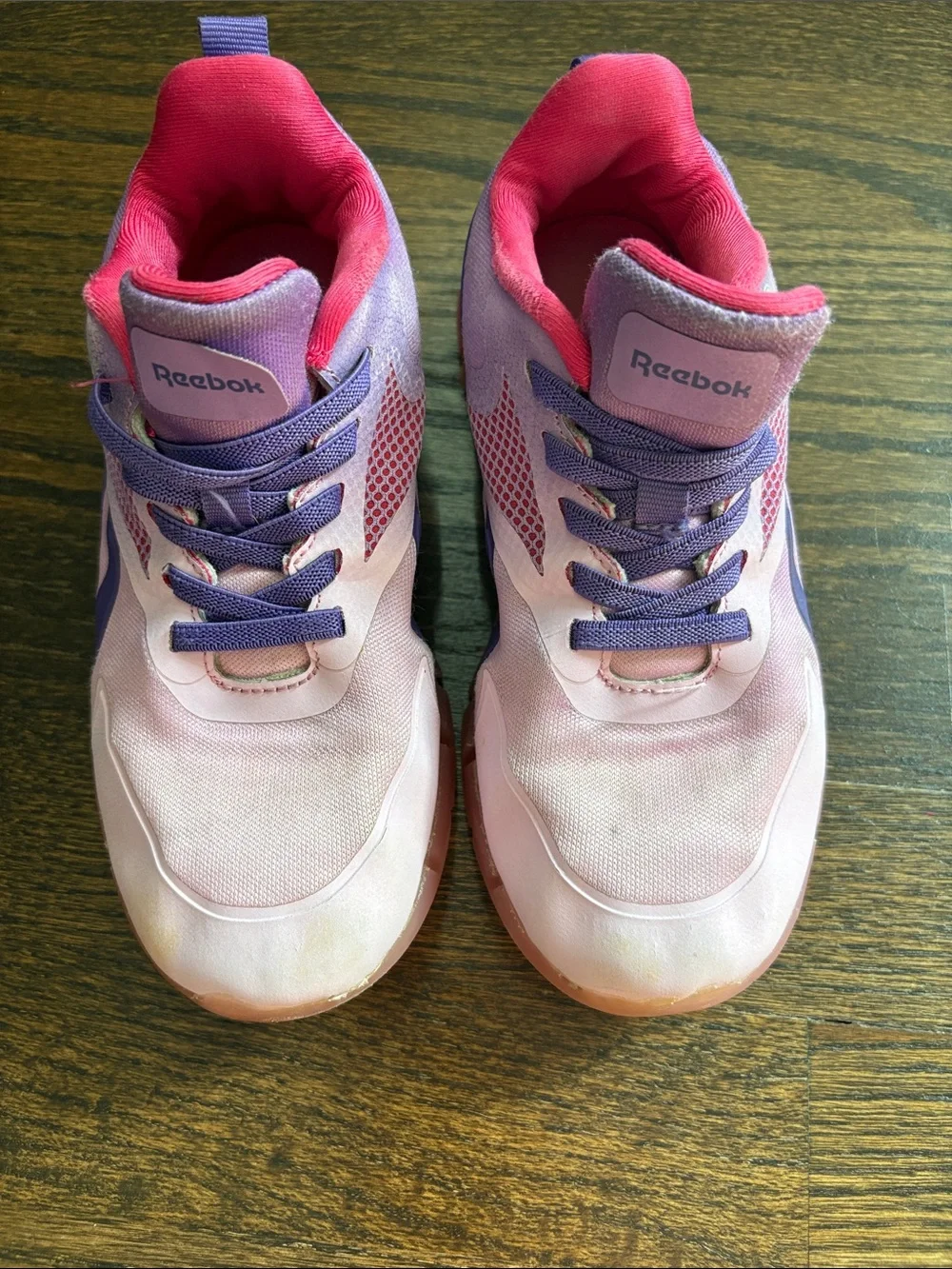 Reebok Pink and Purple Girls' Athletic Sneakers